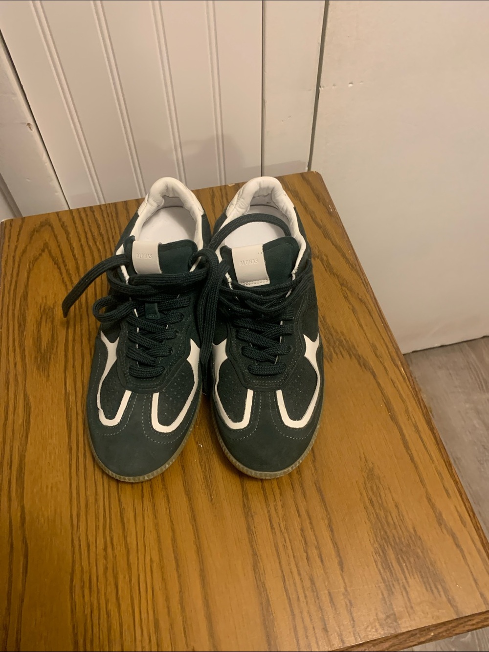 ALOHAS TB.490 Rife Green Suede Sneakers NWOB